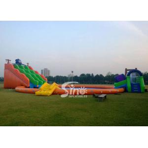 China Kids N adults giant inflatable water park on land with big inflatable swimming pool N big octopus slide supplier