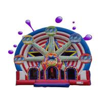 China Ferris Wheel Inflatable Combo Bounce House / Commercial Jumping Castle on sale