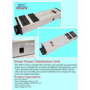 China Through RJ11 telephone line secured remote power power distribution unit outlets working supplier