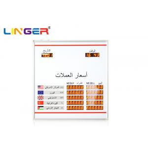 Small Model Arabic Language Currency Display Board , Electronic Led Rate Display Board