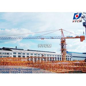 China Power Cable Jib Tower Crane QTZ160 With Remote Control And Block Box supplier