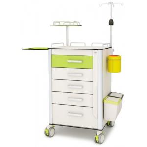 Retractable CPR Board HPL Body 920MM Hospital Emergency Cart