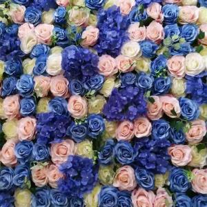 China Top Quality Artificial Flower Wall 40*60cm Size Per Panel For Wedding And Home Decoration supplier