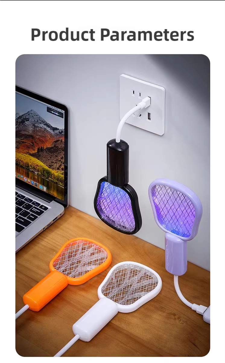 China JZ 3 in 1 USB Type Portable Mosquito Lamp with Night Light and High Voltage Swatter Safe Wet Bug Zapper Solid State wholesale