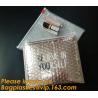 Factory Shiny Rose Gold Silver Cosmetic Zipper Bubble Bag Self Adhesive Plastic