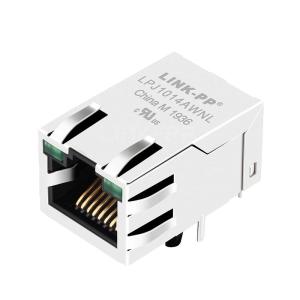 China ベルパルス SI-50170-F コンパティブル LINK-PP LPJ1014AWNL 10/100 ベース-T 1x1 ポート イーサネット RJ45 ジャック タブアップ グリーン/グリーン LED wholesale
