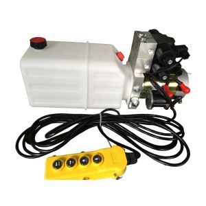 China Double Acting Hydraulic Cylinder Hyd Power Unit With 2 Station CETOP 03 Solenoid Valves wholesale