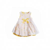 China New design western style bulk cheap sleeveless cotton ruffle lovely girls kids party wear dresses on sale