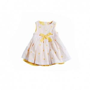 China New design western style bulk cheap sleeveless cotton ruffle lovely girls kids party wear dresses supplier