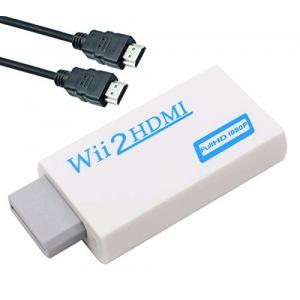 Wii to  Converter Adapter with 3ft High Speed  Cable Wii2 Adapter Output Video Audio with 3.5mm Jack Audio