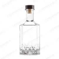 China Custom Size Accepted 500ml Amber Glass Bottle for Vodka and Wine Customized Bottle Color on sale