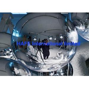 Helium Flying Mirrored Balloon Lights For Live Show , Long Working Life