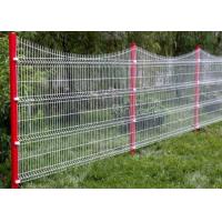 China PE Coated 50*200mm Wire Mesh Security Fence Rectangle Post Matched on sale