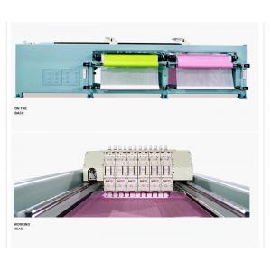 China 24 Needles Quilting Embroidery Machine , Straight Line Computer Quilting Machine supplier