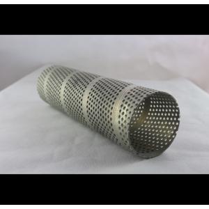 China Welded Anodized Spiral Perforated Tube For Food Service , Waste Management supplier