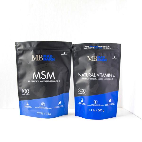 Pouch Mylar Bags With Ziplock Seal Glossy Printed Matte Stand Up Aluminum Foil Doypack