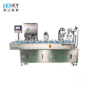 Automatic Skin Whiten Cream Vial Filling Machine For Cosmetic Cream Filling Capping