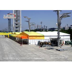 Aluminum Trade Show Outdoor Exhibition Tents 100m Clear Span Fire Retardant