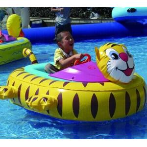 China Inflatable Toy Boats For kids , Tiger Inflatable Motorized Bumper Boat supplier