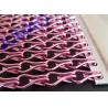 China Decorative Pink Metal Chain Link Curtains 12mm×24mm Smooth Aluminum Wire wholesale