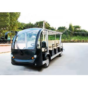 China Black 14 Person Electric Sightseeing Bus 7.5KM Motor 72V Electric Sightseeing Car supplier