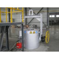 China Grey 1000KG Gas Crucible Industrial Aluminum Melting Furnace Equipment For LPD on sale