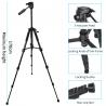 Telescoping Laser Level Tripod Stand With 1/4" 5/8" Screw Mount Height