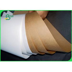 80gsm 90gsm FDA Virgin Pulp White / Brown Craft Paper Roll For Flour Bag