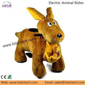 Plush Riding Animals Zippy Rides on Animal Scooters in Mall, Square, Amusement Park, Plaza