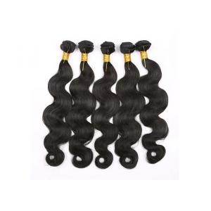10A Natural Human Hair Extensions , Double / Triple Weft Virgin Indian Remy Hair