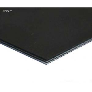 China Material Handling Polyurethane Conveyor Belt Low Elongation Black Color supplier