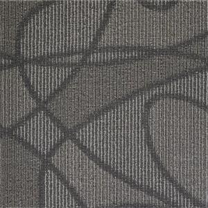 China Modular Peel And Stick Indoor Outdoor Carpet Tiles / Black Commercial Carpet Tiles supplier