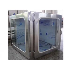 Air Proof Cleanroom Pass Box L Shape With Electronical Lock