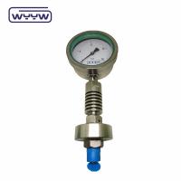 China SS316 Diaphragm Seal Pressure Gauge 100mm Anti Corrosive Stainless Steel Pressure Gauge on sale