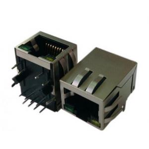 China OEM Shielded RJ45 Magnetic Jack SMT PCB Modular Connector For Cat5e / Cat6 Cable supplier
