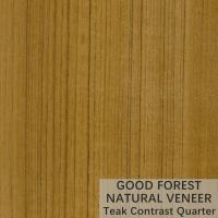 China Teak Natural Wood Veneer Natural Crown Cut Veneer FSC Certification on sale