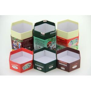 China Tea Paper Cans Packaging Hexagon Shape Paper Cans. supplier