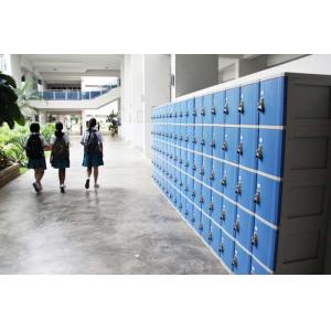 China ABS Material Keyless Plastic School Lockers 4 Comparts 1 Column Safety / Ventilation wholesale