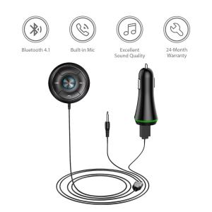 High Quality Universal 3.5mm Wireless Bluetooth Car Kit AUX Audio Music Receiver Adapter Handsfree