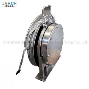 China Oil Tank Floating Coil Hose Reel Disk Placing Static delivery reel Electricity / Lightning Protection hose reel supplier