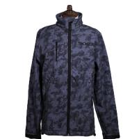 Custom Printed Windproof Softshell Jacket Winter Sports Jacket Long Sleeve Full Zipper