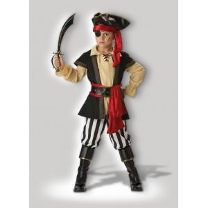 Pirate Cosplays Scoundrel Teen Boy Halloween Costumes Black Red