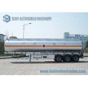 China Stainless Steel Tri-axle Oil Tank Trailer 40000L 12000*2500*3650mm supplier