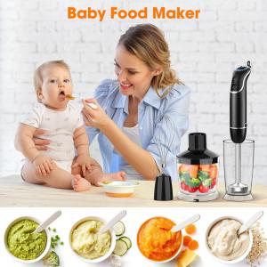 China Adjustable speed 800 watts powerful 4-in-1 easy to clean immersion kitchen set hand blender stick supplier