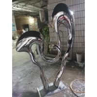 China Stainless Steel Outdoor Abstract Sculpture Polishing Large Modern Garden Sculptures on sale