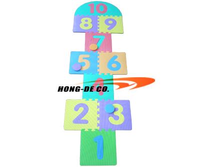 Hopscotch mat / Play game mat made of EVA cell foam safety , softer and easy to fix ,clean