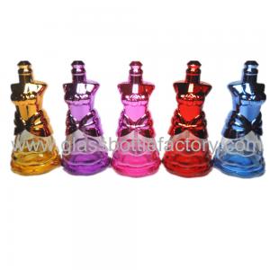 China 10ml Colored Glass Spray Bottle With Cap and Pump supplier