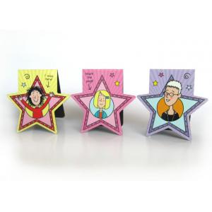 China Custom Personalized Rubber Magnetic Bookmarks for Children Gifts , Star Shaped supplier