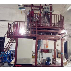 Two Layers Blown Film Plant With Double Station Wing Machine 90-110Kg/H Output