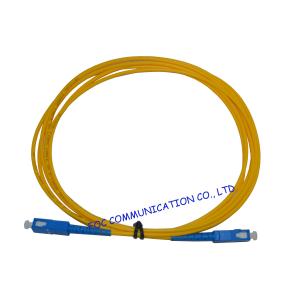 China High Presion Ferrule Fiber Optical Patch Cord , SM Simplex SC-SC supplier